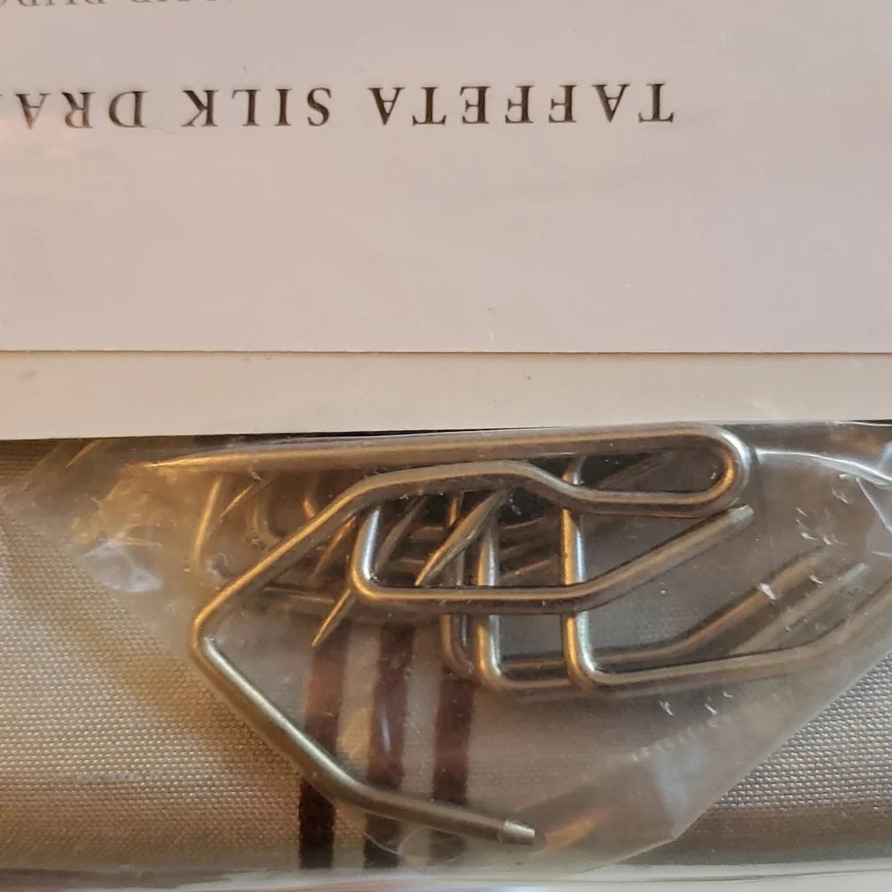 Restoration Hardware, new in package silk taffeta drapery panel.